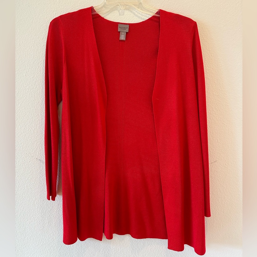 Chico’s EasyWear Red Sweater (Size 1)